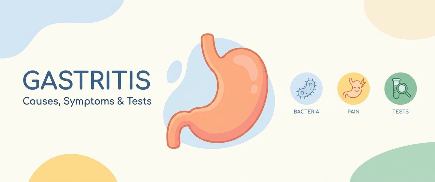 Gastritis: Causes, Symptoms and Which Tests You Need