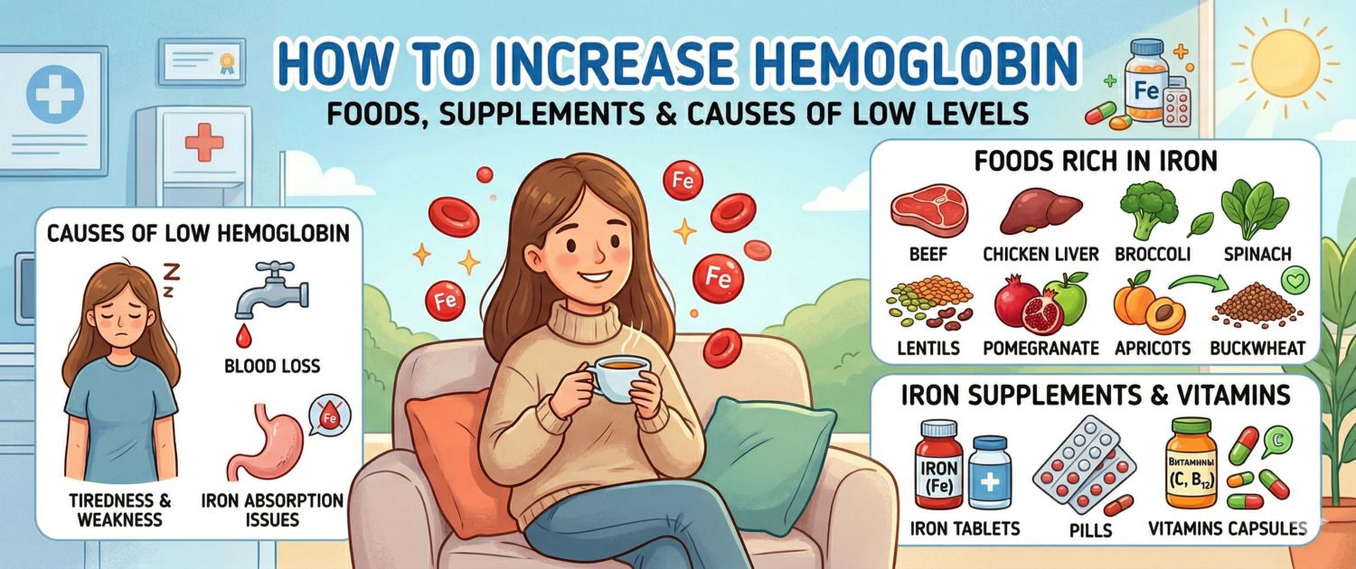 How to Increase Haemoglobin: Foods, Supplements and Causes