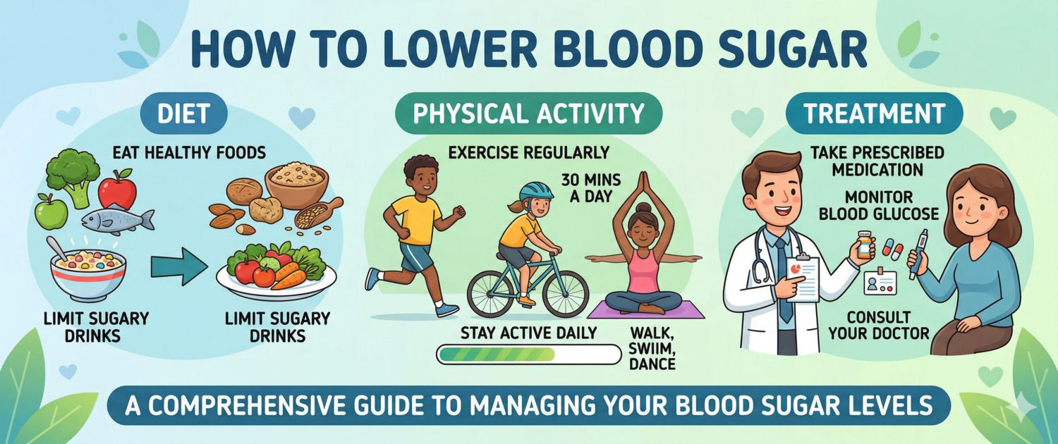 How to Lower Blood Sugar: Diet, Exercise and Medication