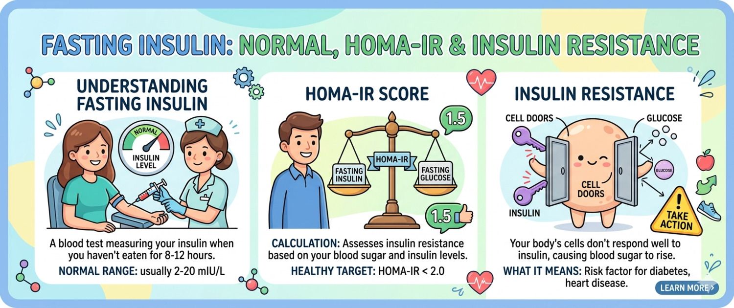 Fasting Insulin: Normal Levels, HOMA-IR and Insulin Resistance