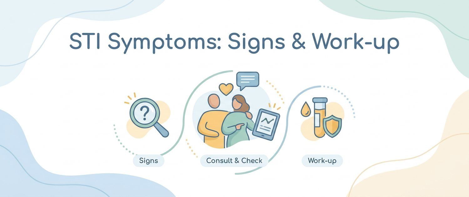 STI Symptoms in Men and Women: Signs and What Tests to Take