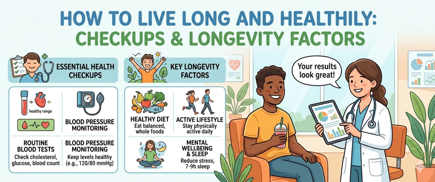 How to Live Long and Healthy: Tests and Longevity Factors
