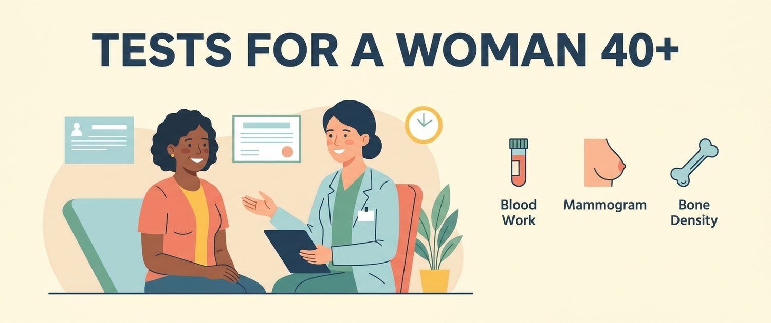 Which Tests a Woman Over 40 Should Take: List and Screenings