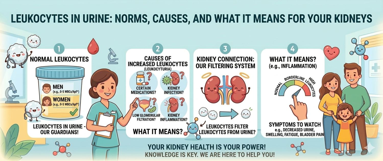 Leukocytes in Urine: Normal Levels, Causes and Treatment