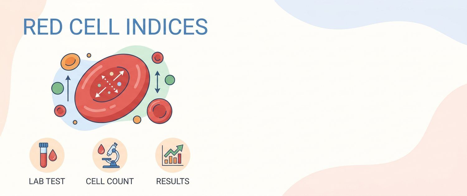 Red Cell Indices: MCV, MCH, MCHC and RDW in a Blood Test