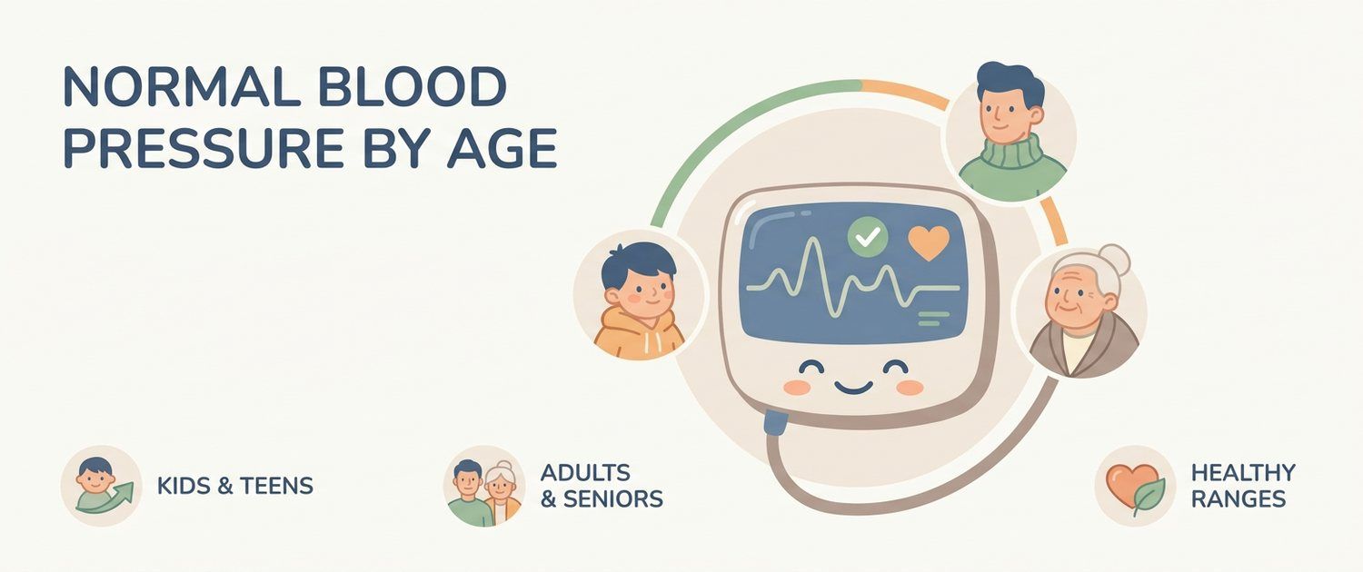 Normal Blood Pressure by Age: the Table and What Is Normal
