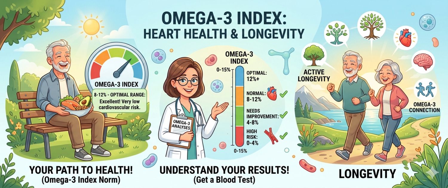 Omega-3 Index and Longevity: How to Raise It with Diet and Fish Oil