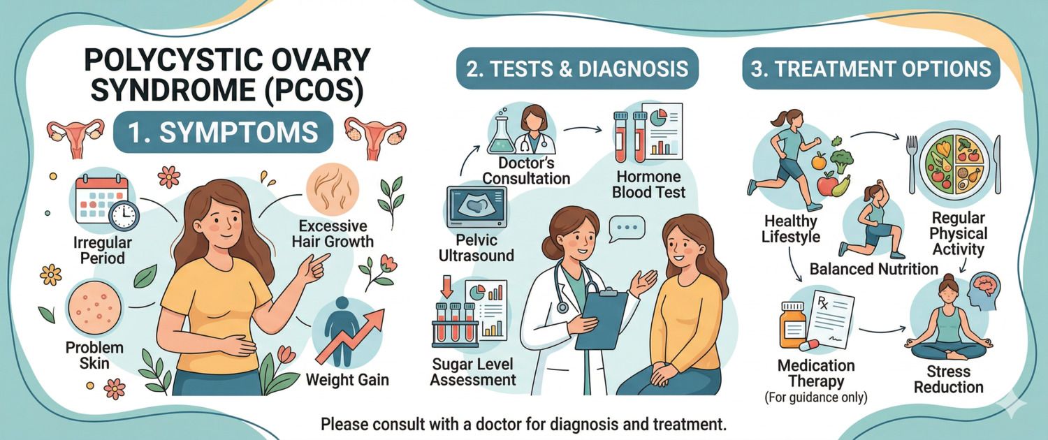 Polycystic Ovary Syndrome (PCOS): Symptoms, Tests and Treatment