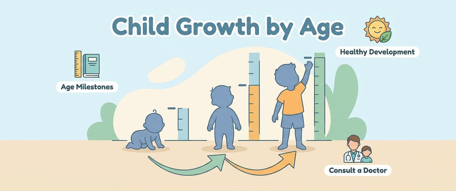 Child Growth and Weight by Age: Charts and Percentiles