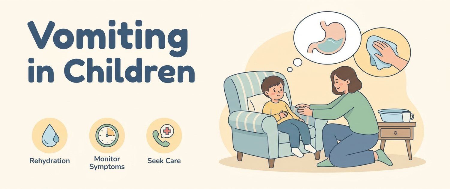 Vomiting in Children: What to Do, Fluids and Dehydration
