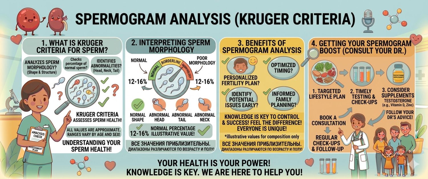 Kruger Sperm Morphology: Normal Values and Interpretation
