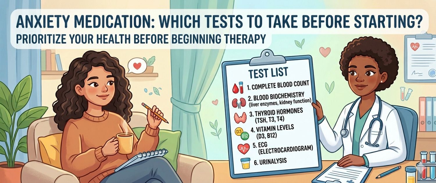 Anxiety Pills: Which Lab Tests to Take Before Starting Therapy
