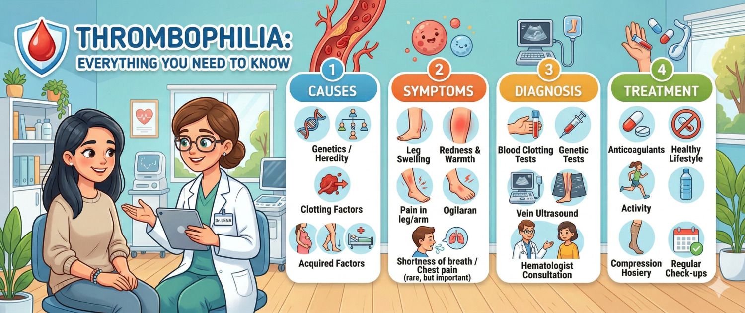 Thrombophilia: Causes, Symptoms, Diagnosis and Treatment
