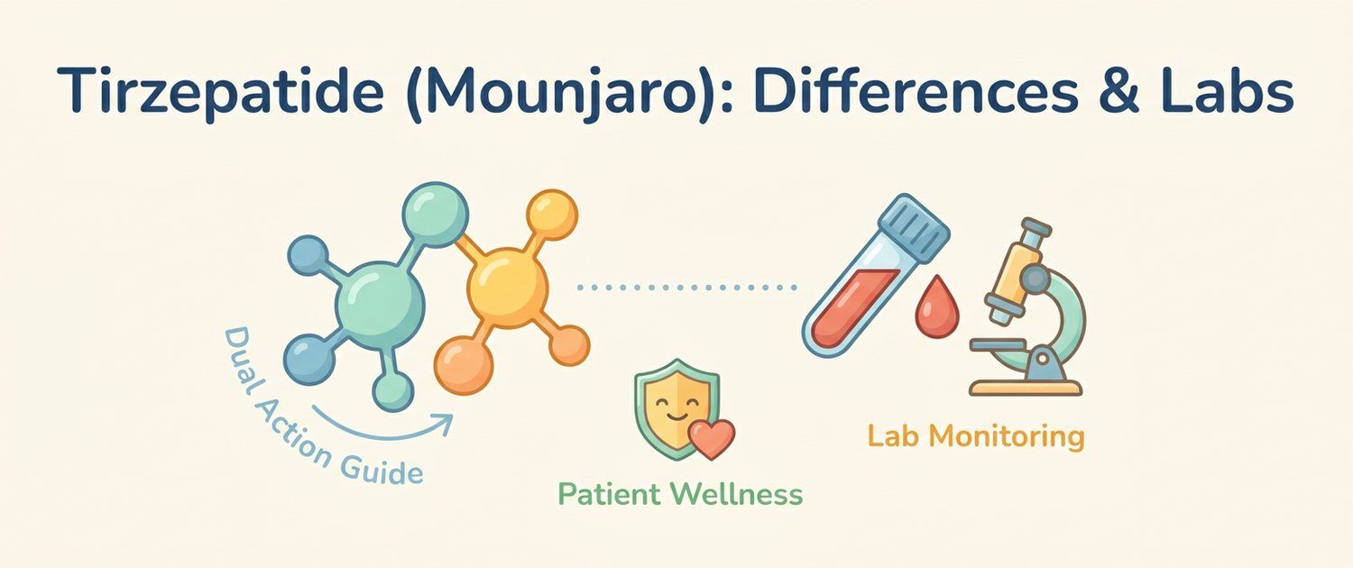 Tirzepatide (Mounjaro): How It Differs from Semaglutide and Labs