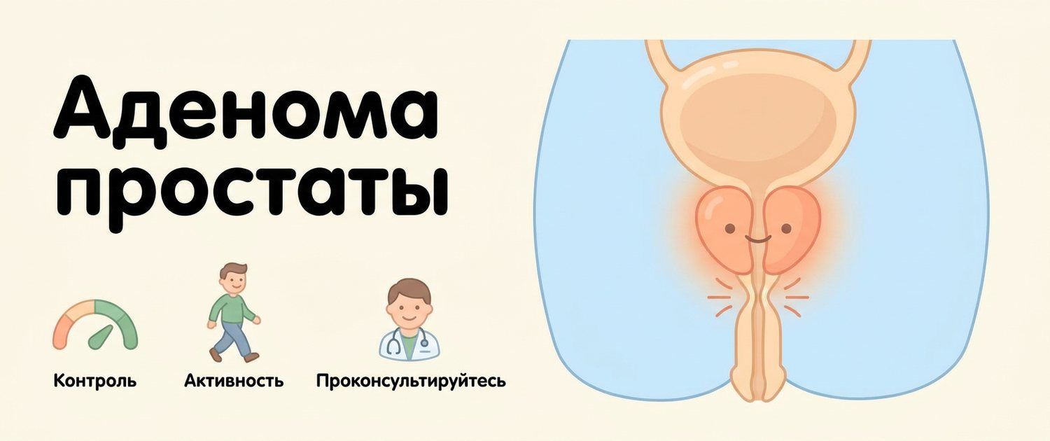 Аденома простаты: симптомы у мужчин и какие анализы сдать