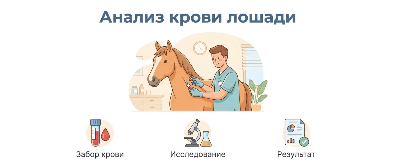 Анализ крови лошади: что смотрят и как связано с кормлением