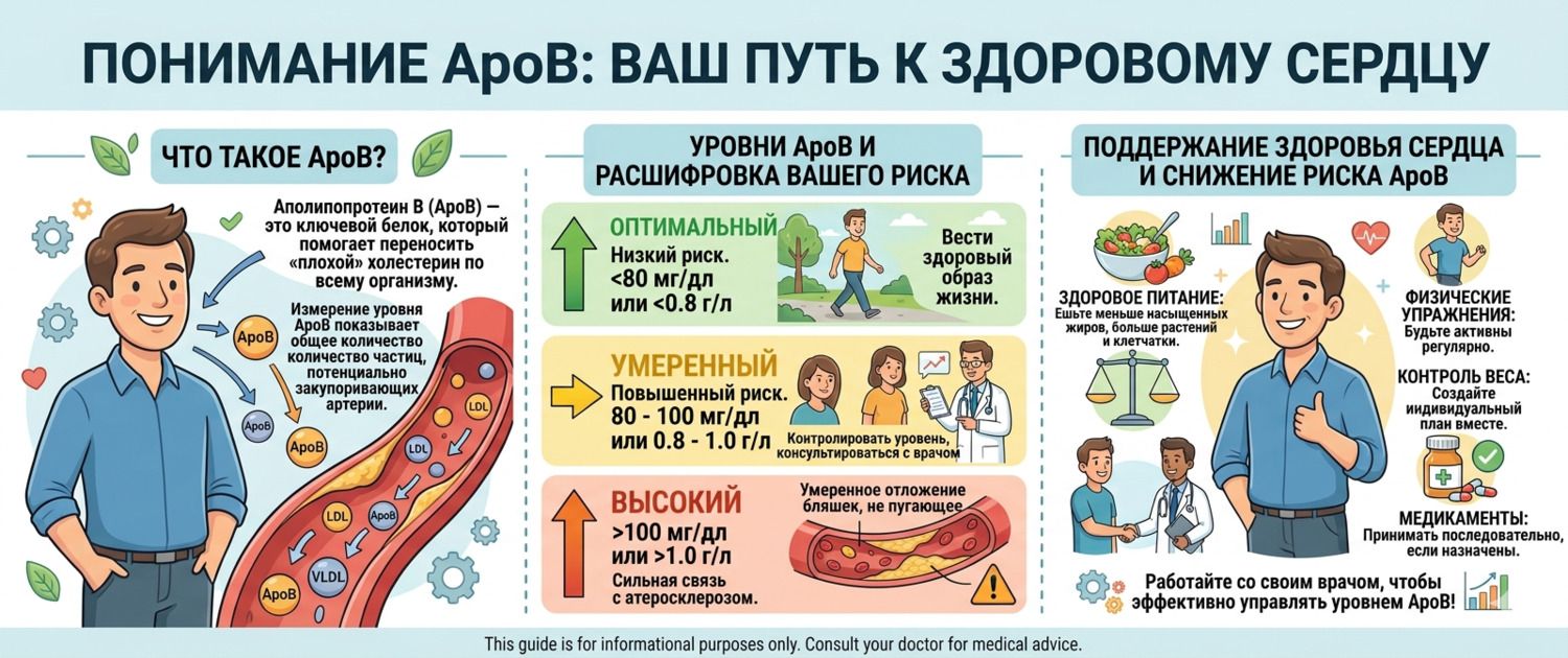 ApoB (апо-Б): норма, расшифровка и риск атеросклероза