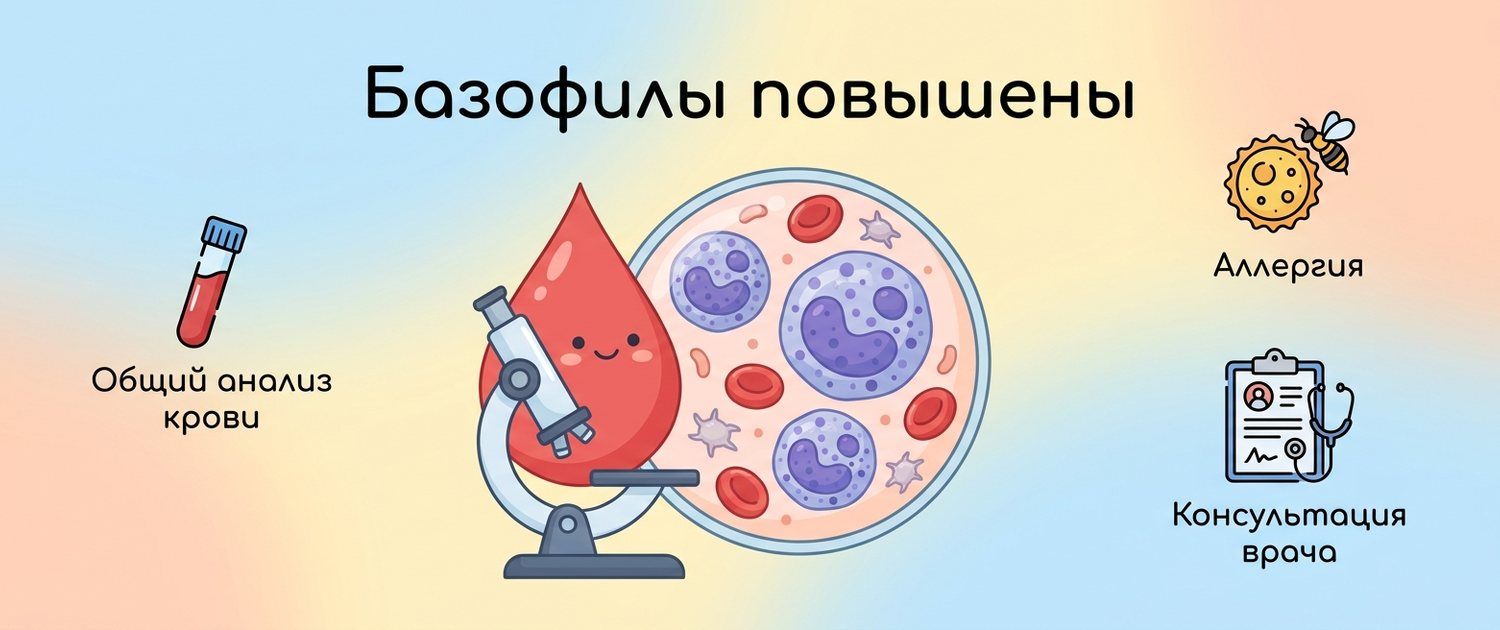 Базофилы повышены: причины базофилии, норма и что делать