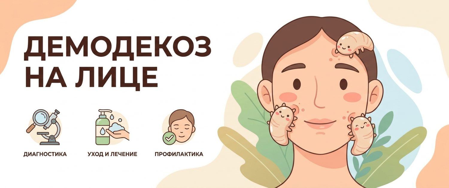 Демодекоз: симптомы, клещ на лице, анализ и лечение