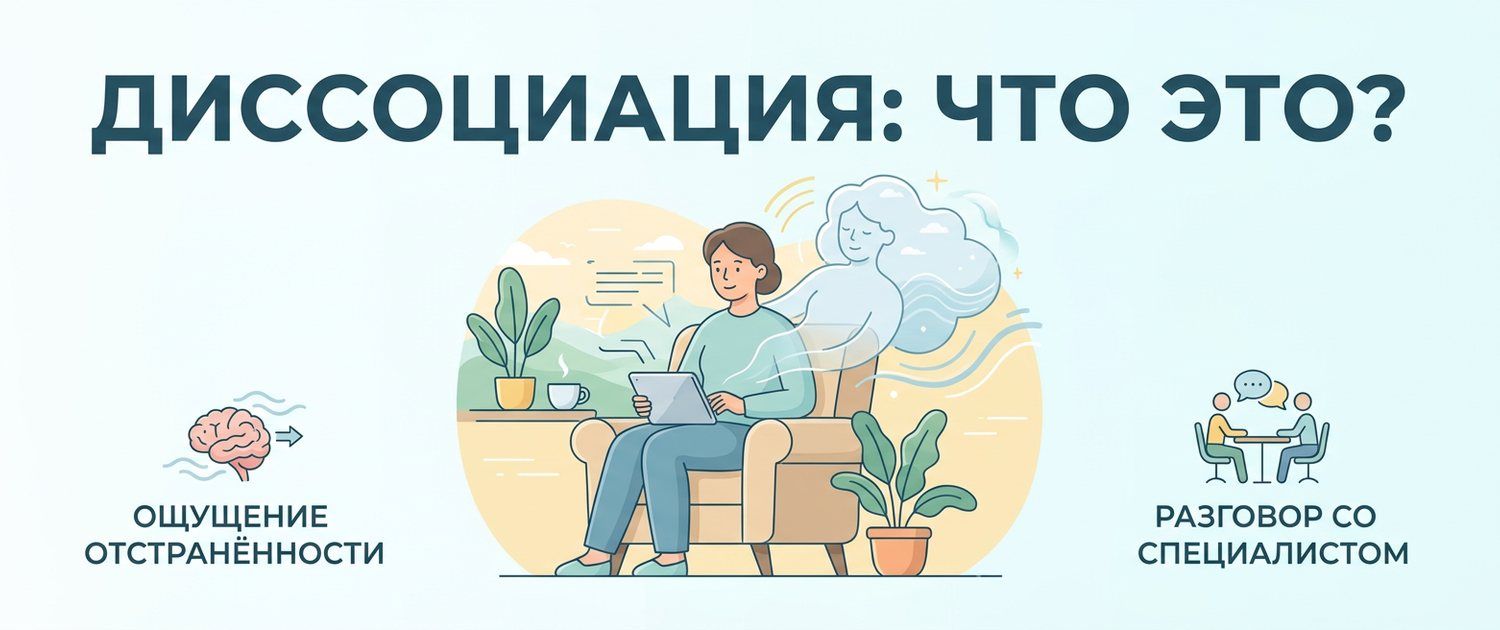 Диссоциация: дереализация, деперсонализация и провалы во времени