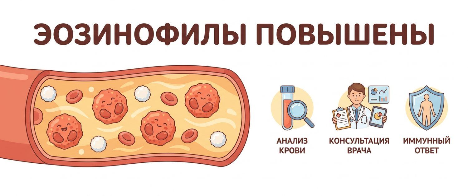 Эозинофилы повышены у взрослых и детей: причины и нормы
