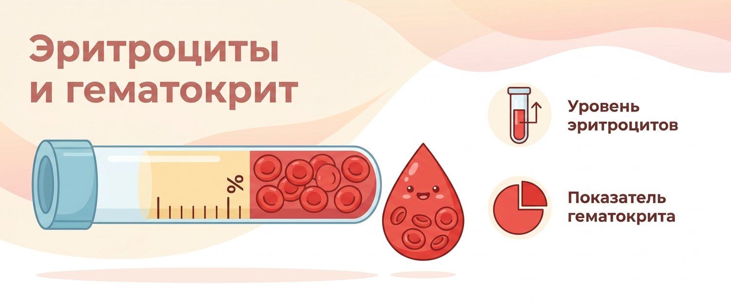 Эритроциты и гематокрит повышены и понижены: нормы и причины