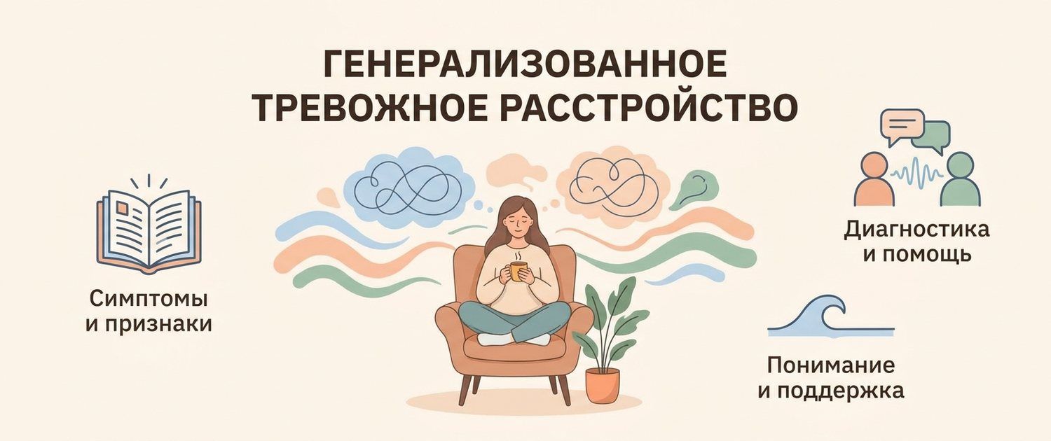 Генерализованное тревожное расстройство (ГТР): симптомы и критерии