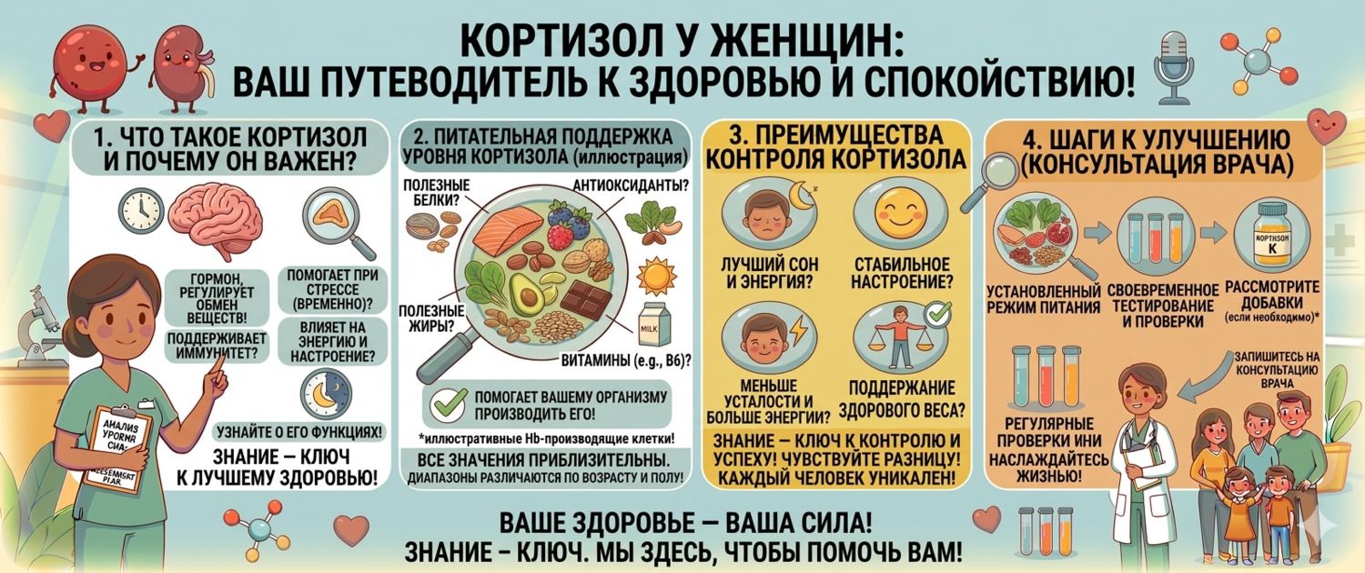 Как снизить кортизол у женщин: причины, симптомы и лечение