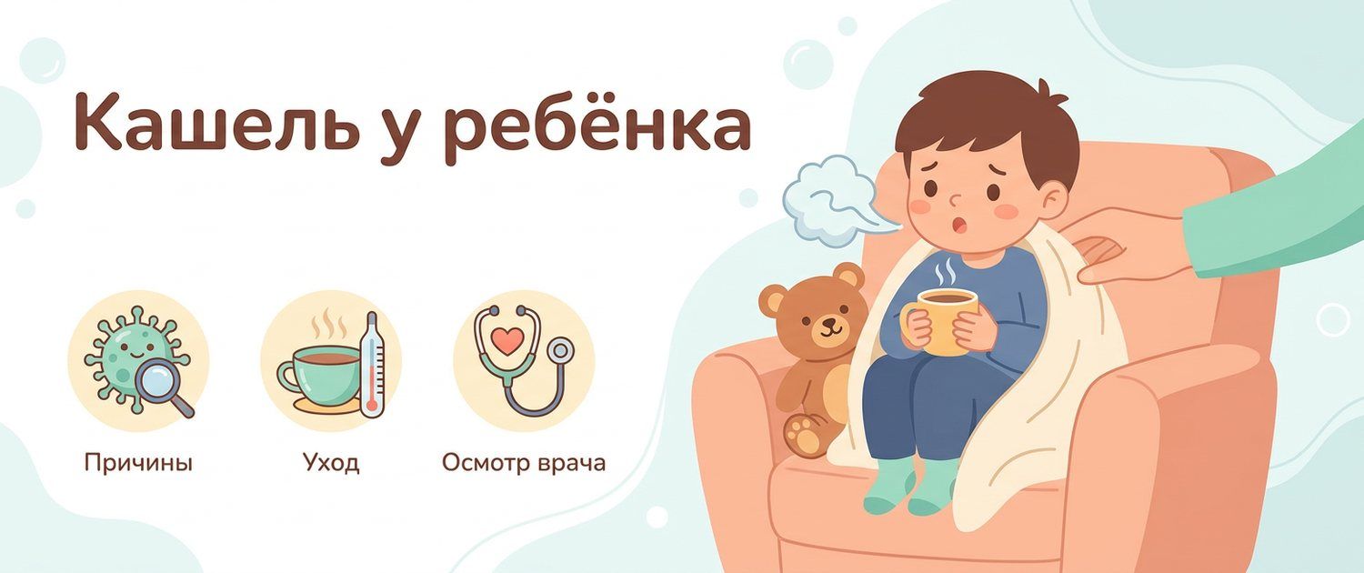 Кашель у ребёнка: сухой, влажный, лающий и без температуры