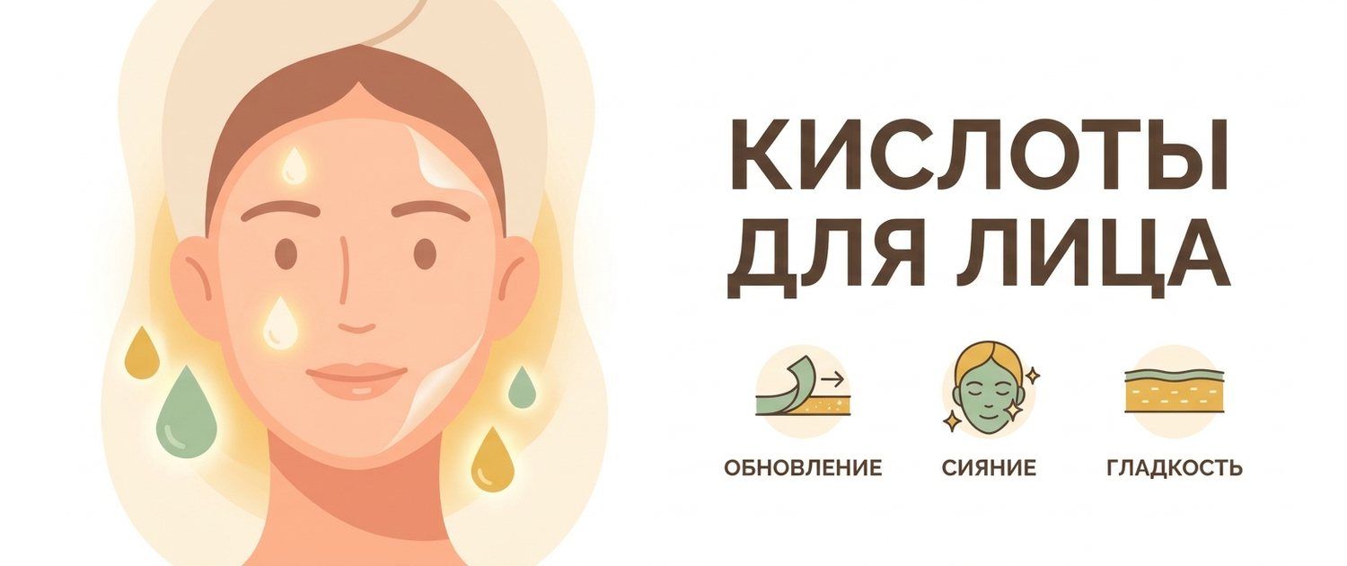 Кислоты для лица: AHA, BHA, PHA — какие выбрать и как применять