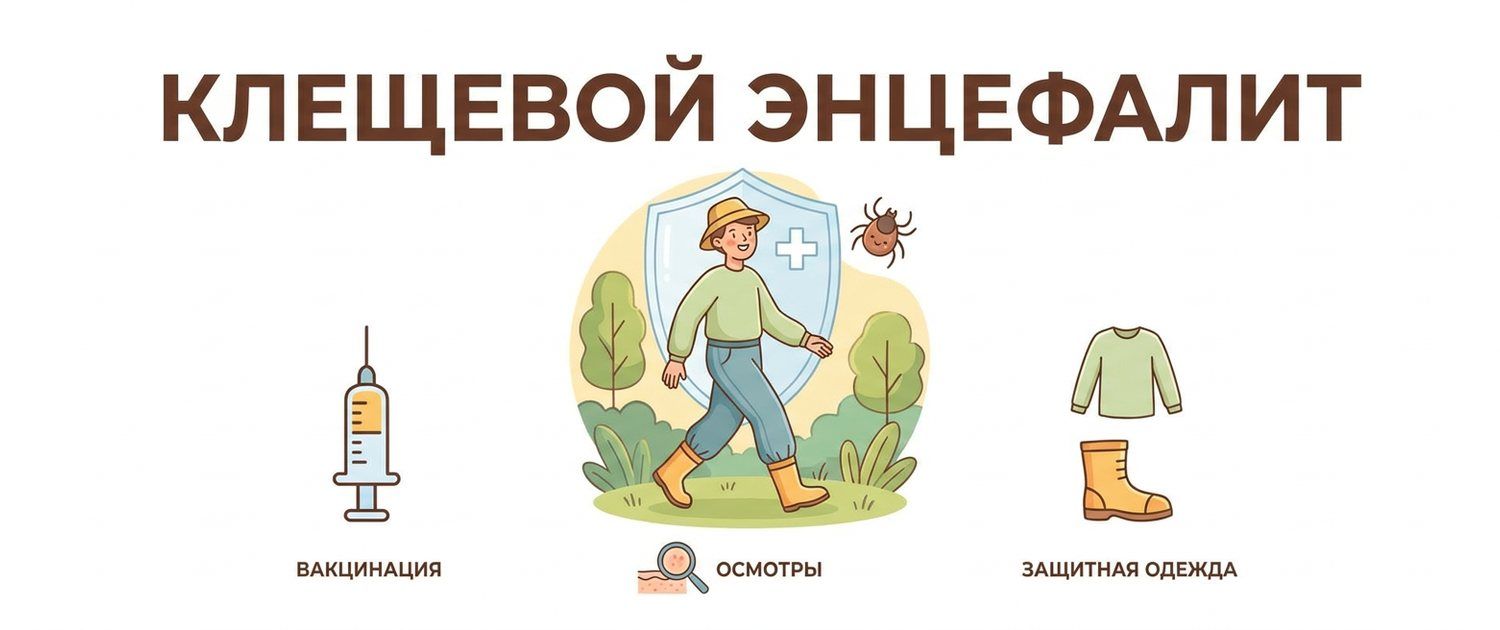 Клещевой энцефалит: симптомы, профилактика и прививка