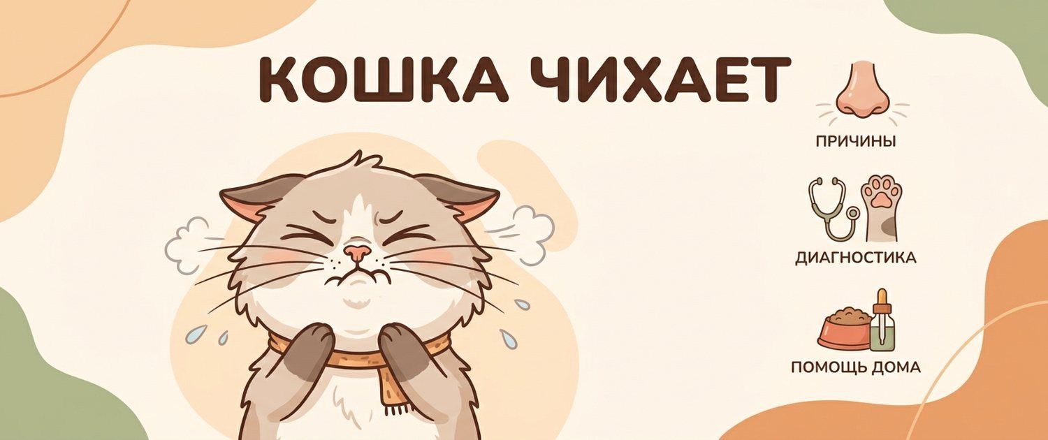 Кошка чихает: причины, что это значит и когда к ветеринару