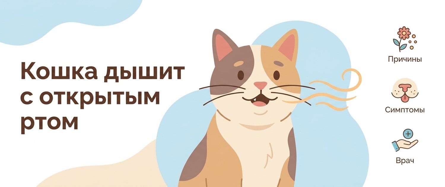 Кошка дышит с открытым ртом: почему это почти всегда неотложное