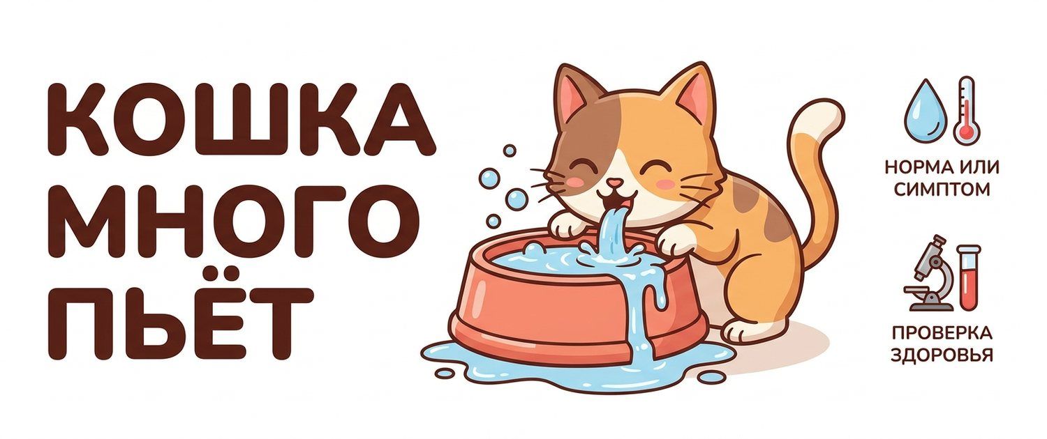 Кошка много пьёт и много писает: почки, диабет или щитовидка