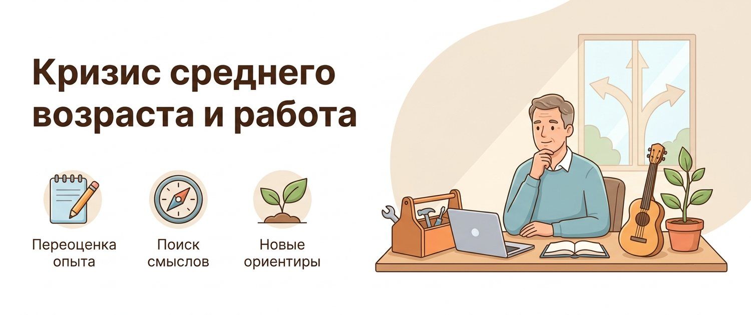 Кризис среднего возраста и работа: что происходит на самом деле
