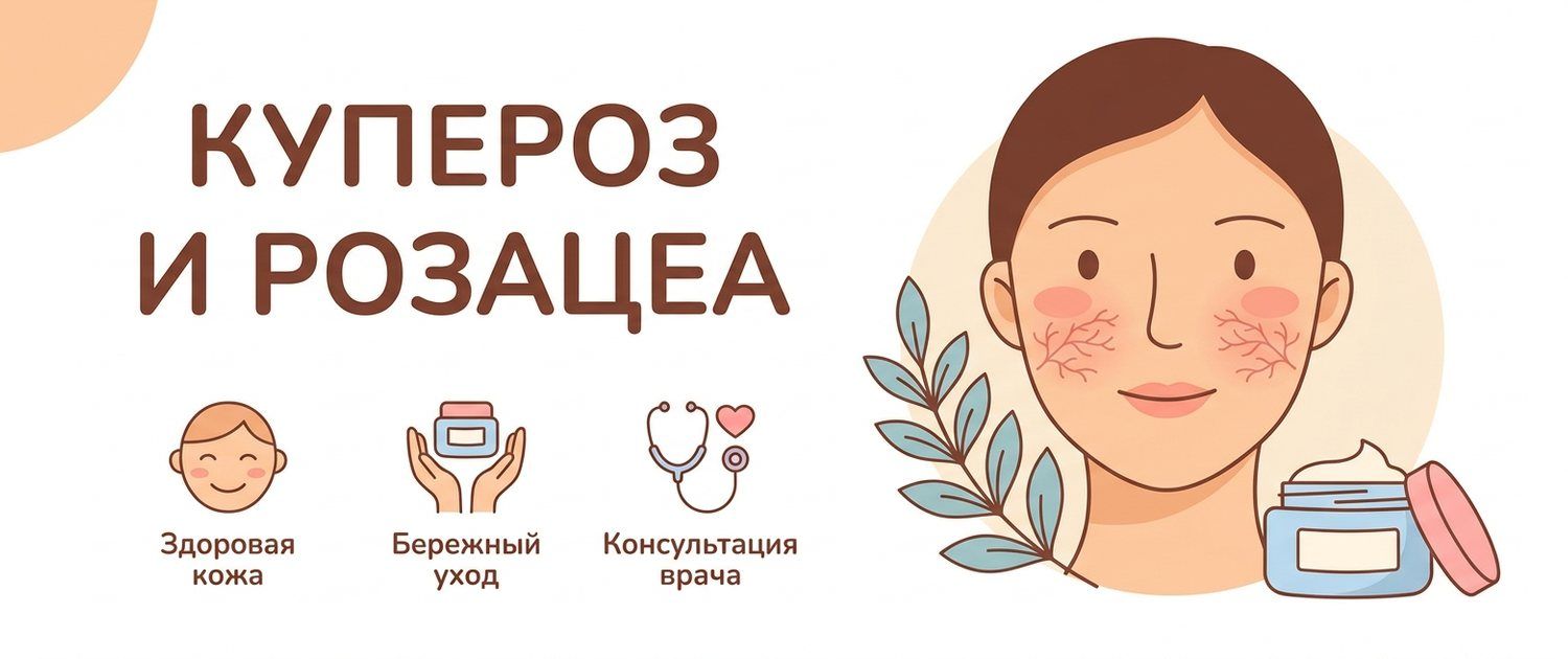 Купероз и розацеа: уход, триггеры и какой состав искать