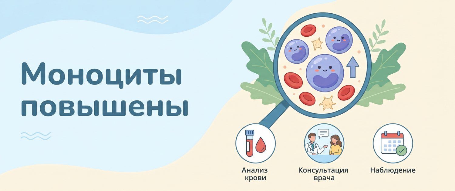 Моноциты повышены в крови: причины моноцитоза и что делать