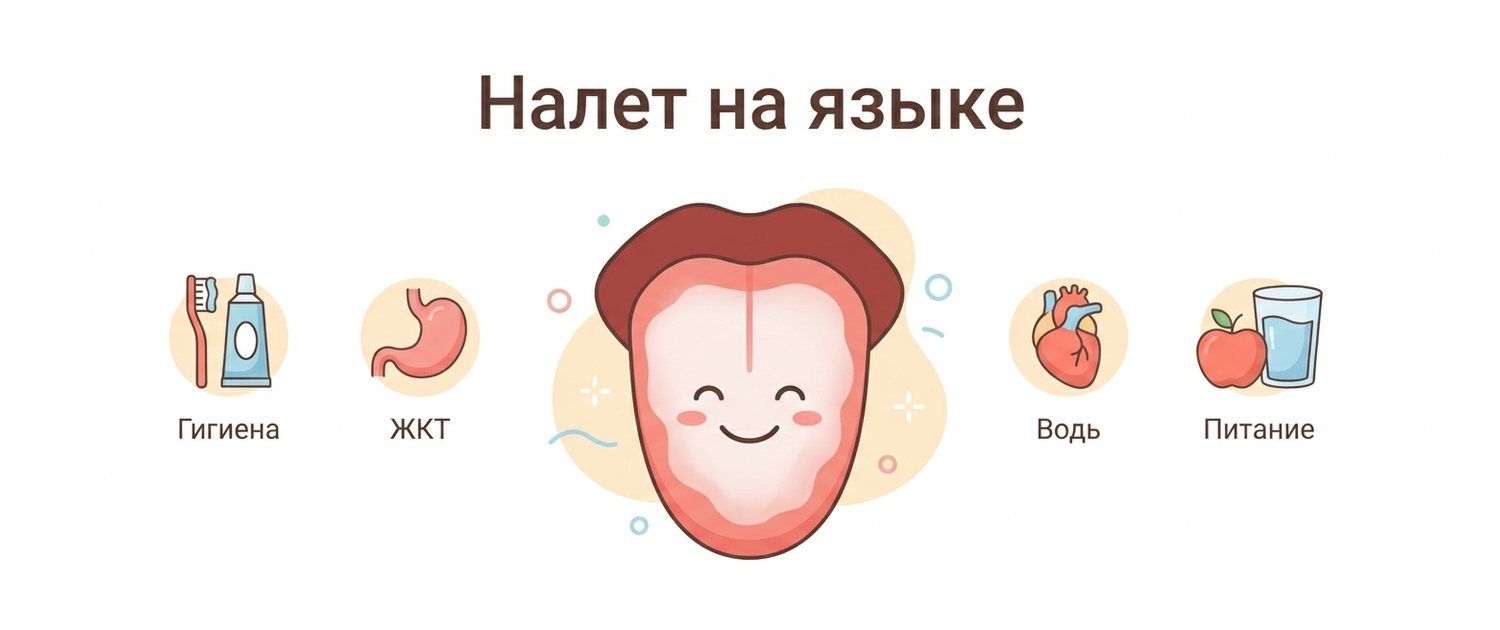 Налет на языке: о чем говорит белый или желтый налет