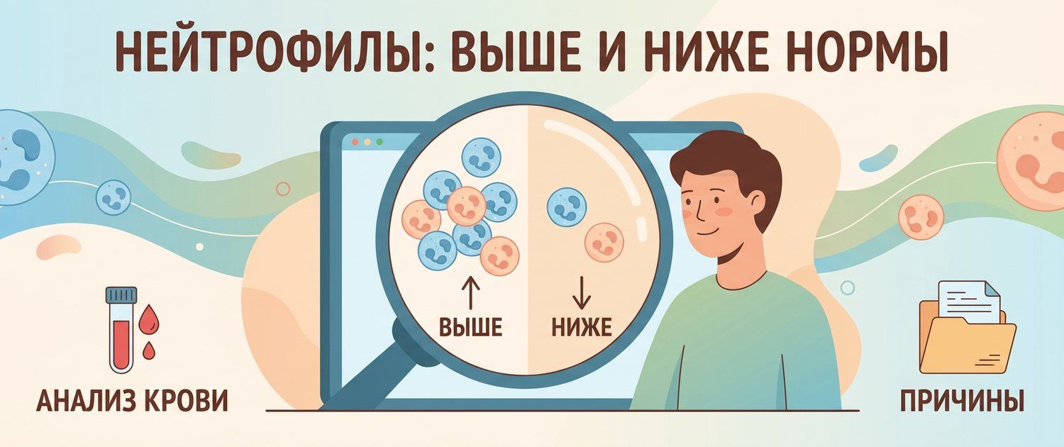 Нейтрофилы повышены или понижены: причины и что делать