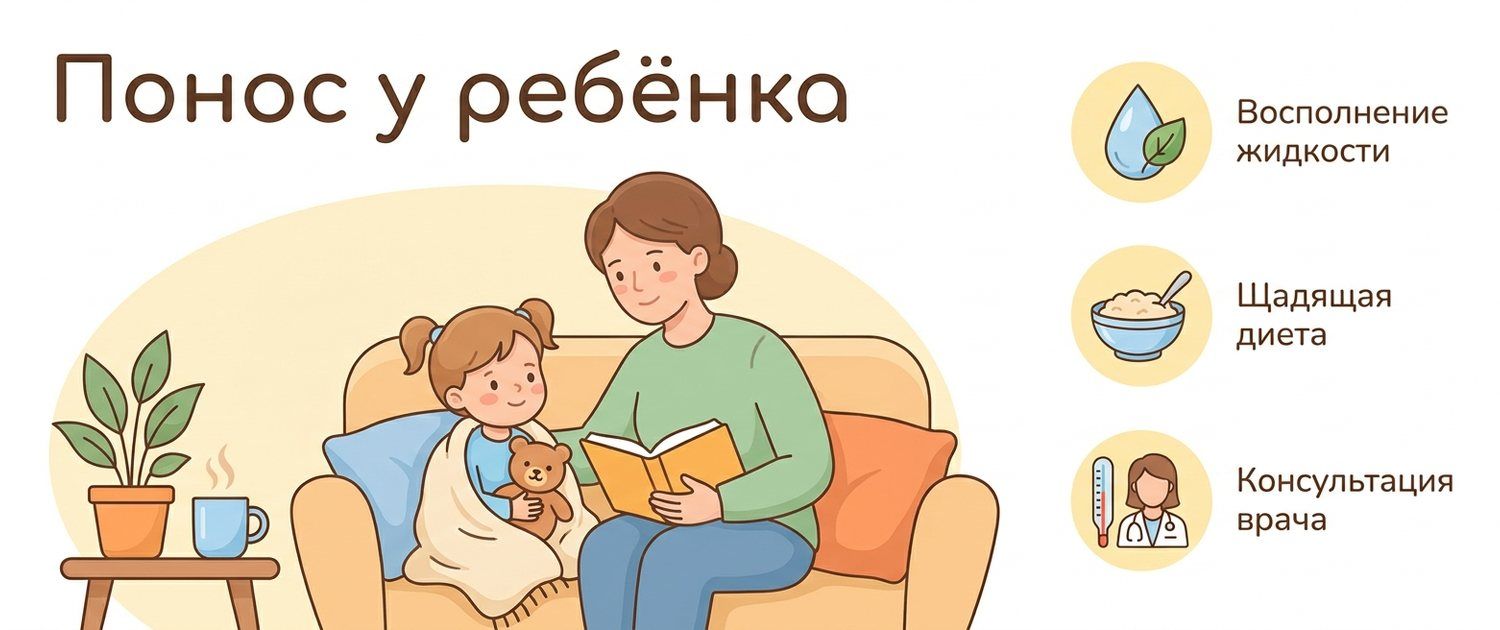 Понос у ребёнка: чем лечить, чем кормить и когда к врачу