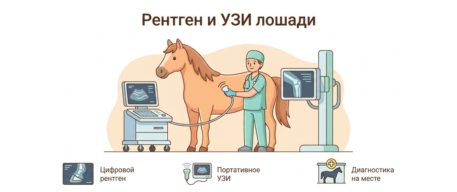 Рентген и УЗИ лошади: что смотрят и как понять заключение