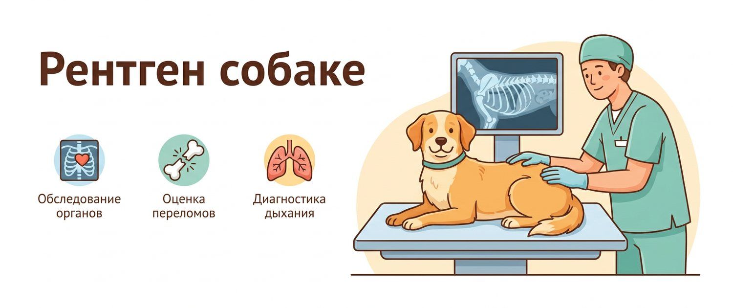 Рентген собаке: что показывает, как подготовиться и как читать снимок