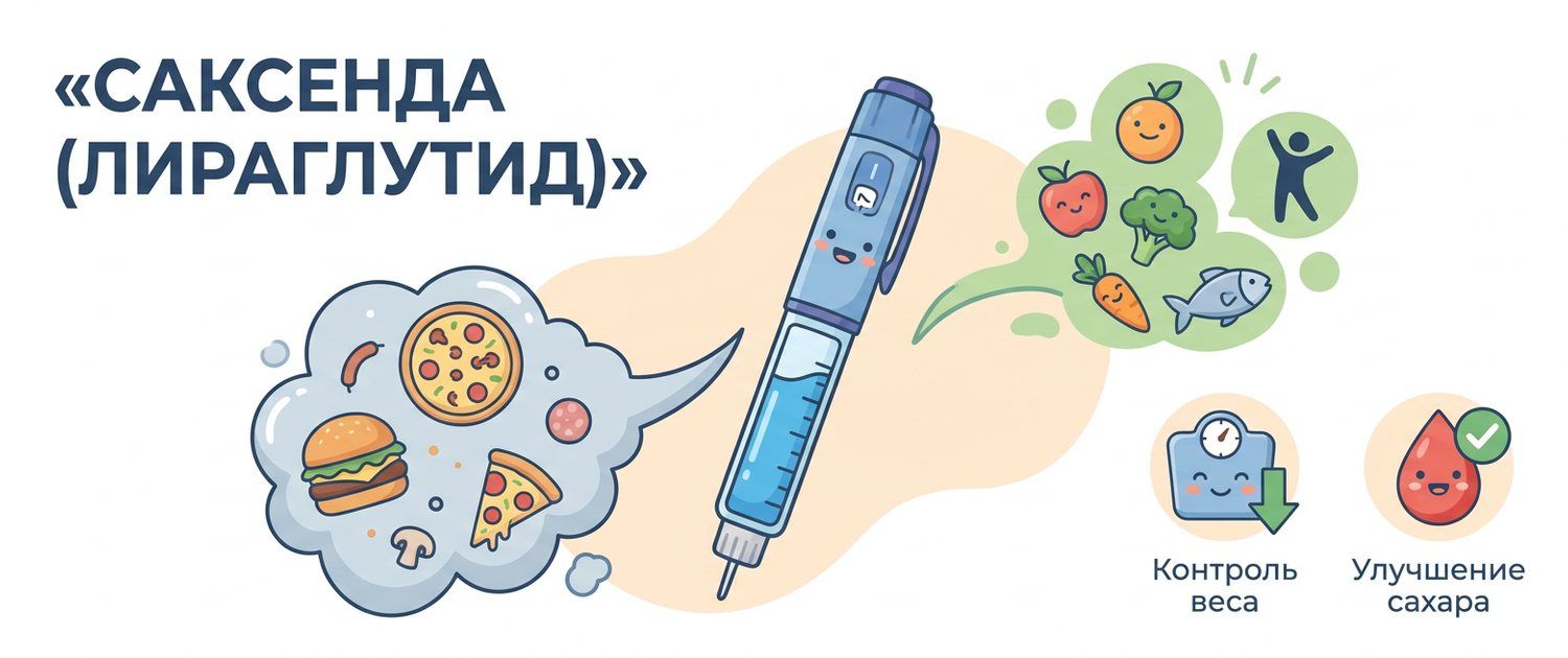 Саксенда (лираглутид): чем отличается от семаглутида и кому подходит