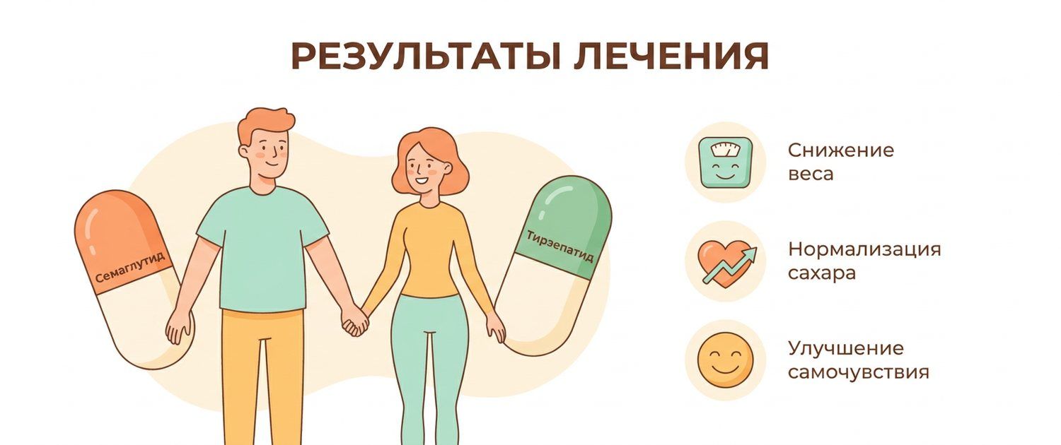 Семаглутид и тирзепатид: чего реально ждать и у кого не работает