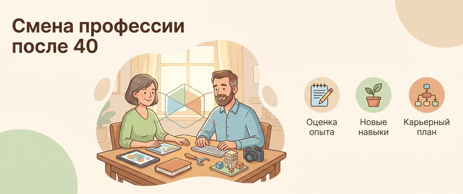 Смена профессии после 40: эйджизм, факты и что реально работает