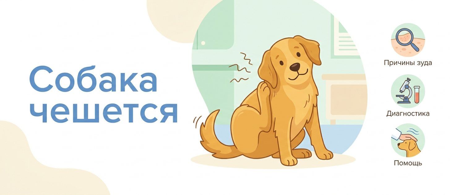 Собака чешется: аллергия, паразиты или болезнь кожи