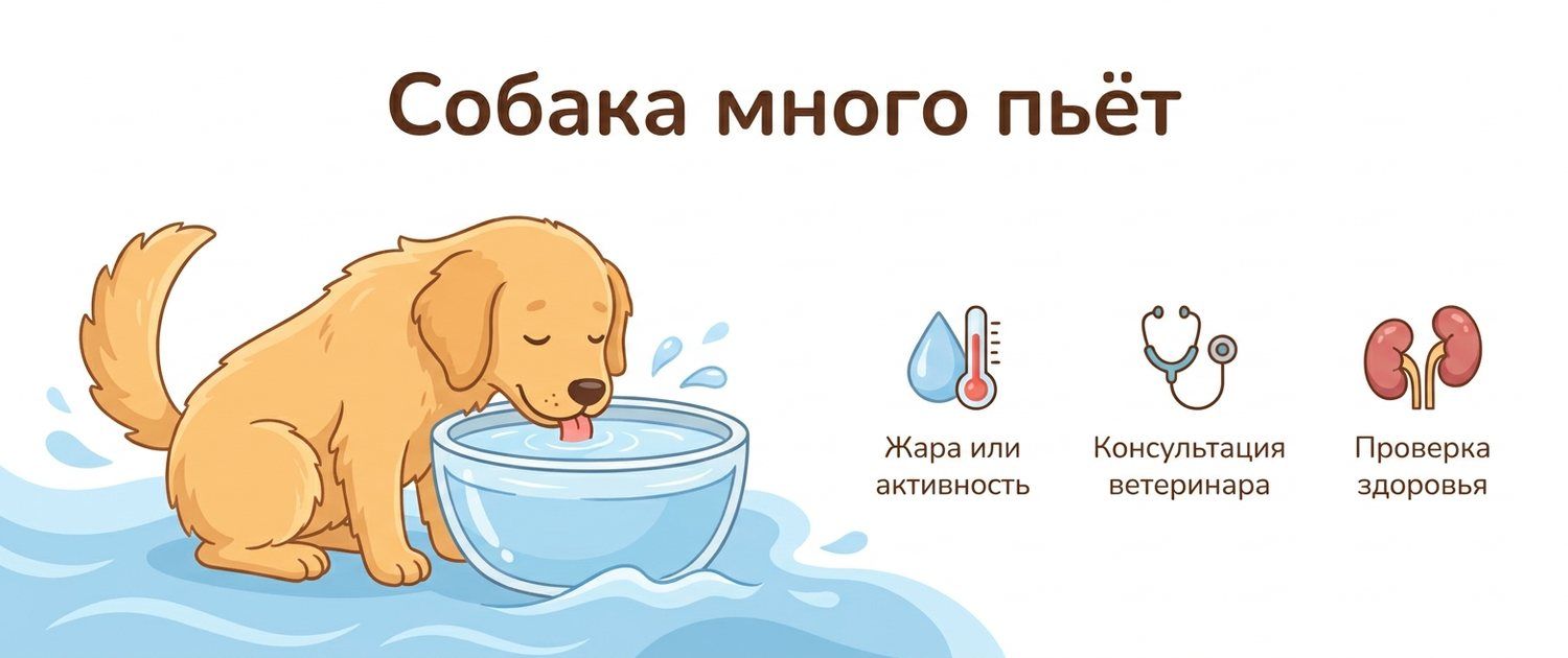 Собака много пьёт воду: почки, диабет или синдром Кушинга