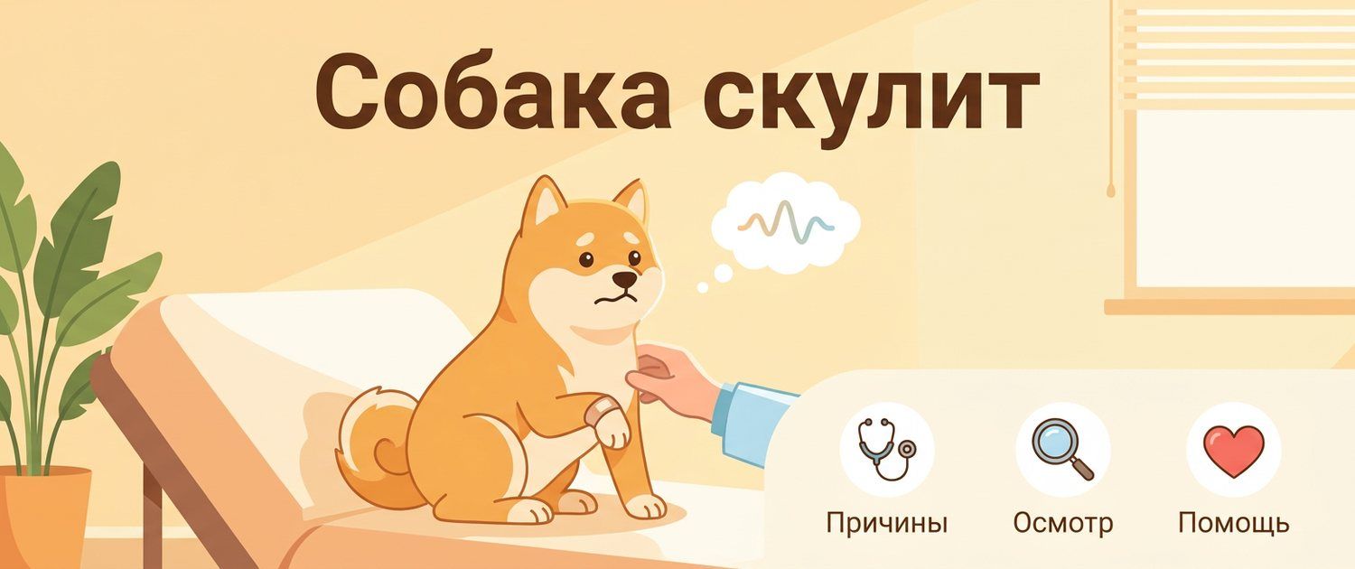 Собака скулит: боль, тревога или требование внимания