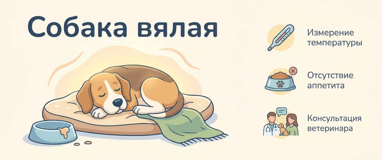 Собака вялая и слабая: причины, что проверить и когда срочно