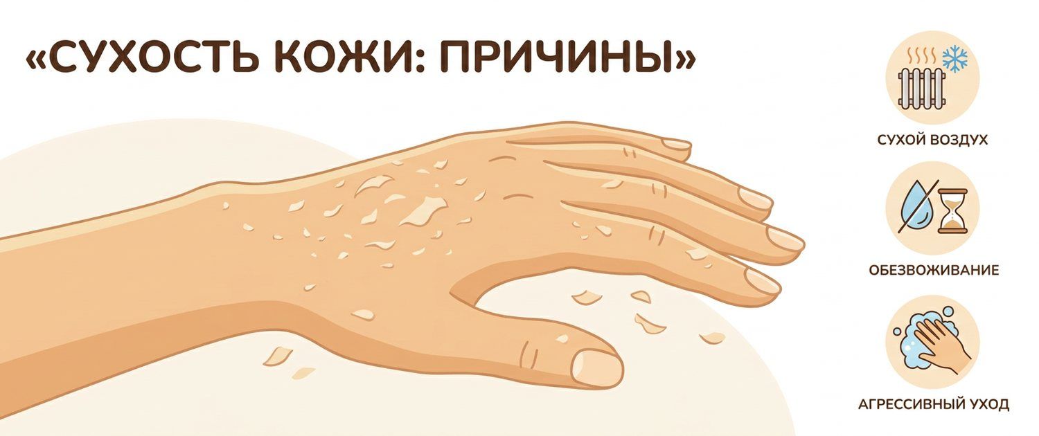Сухость и шелушение кожи: причины и какие анализы сдать
